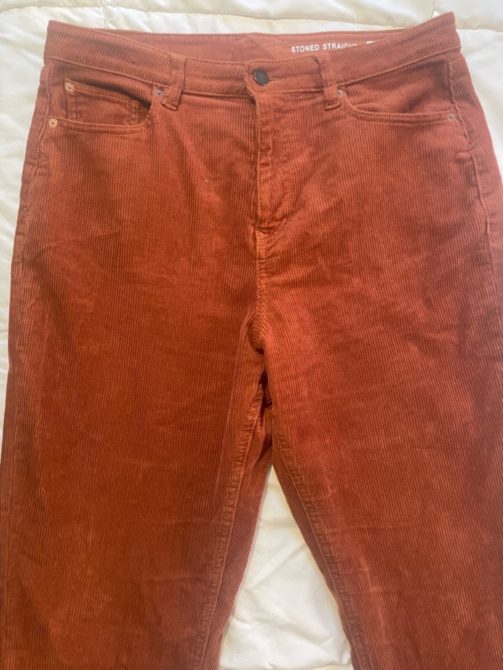 Volcom Stoned Straight Corduroy Pants in Nutmeg - Women Jeans - Picture 5 of 6